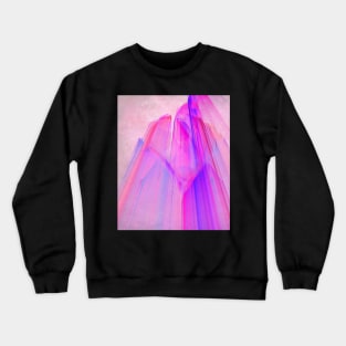 Abstract fractal sunset city building Crewneck Sweatshirt